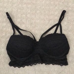 Strappy Black Bra